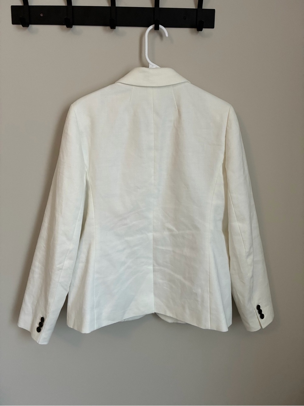 J Crew Parke Blazer Linen Blend White Size 14 - Picture 6 of 8